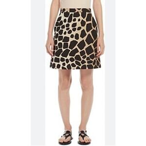 Studio G Giraffe Print Short Pencil Skirt size 6